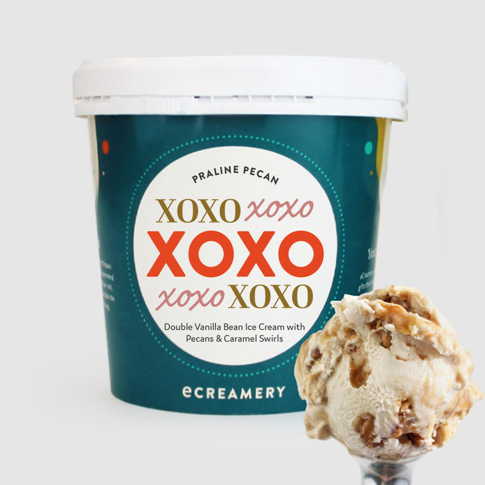Photo of a valentine's day themed ice cream pint