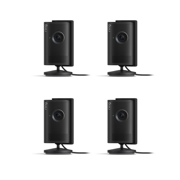 Black:4-Pack Indoor Camera Plus