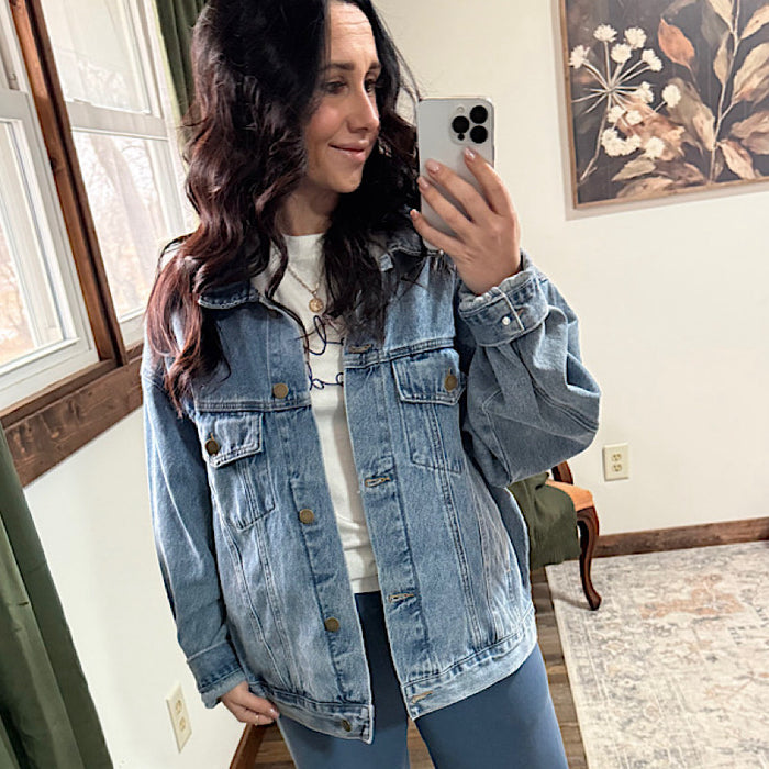 Boxy Cut Denim Jacket