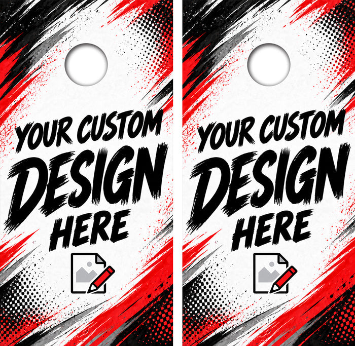 Custom Design and Printed Cornhole Wood Board Skin Wraps