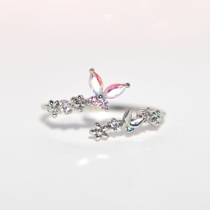 Dance of the Butterfly Adjustable Ring