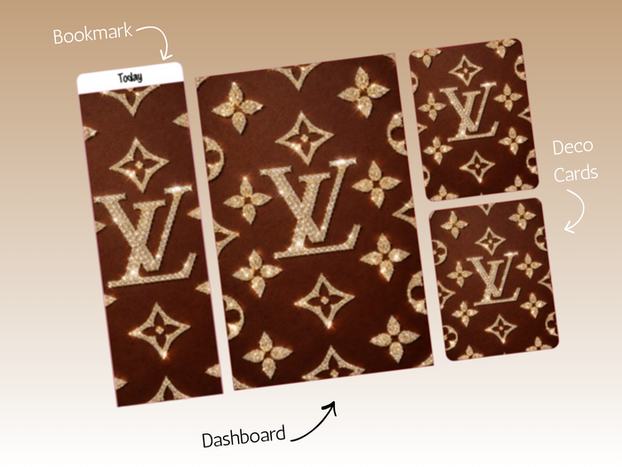 Dash Bundle | A5 Rings | Brown L Rhinestone