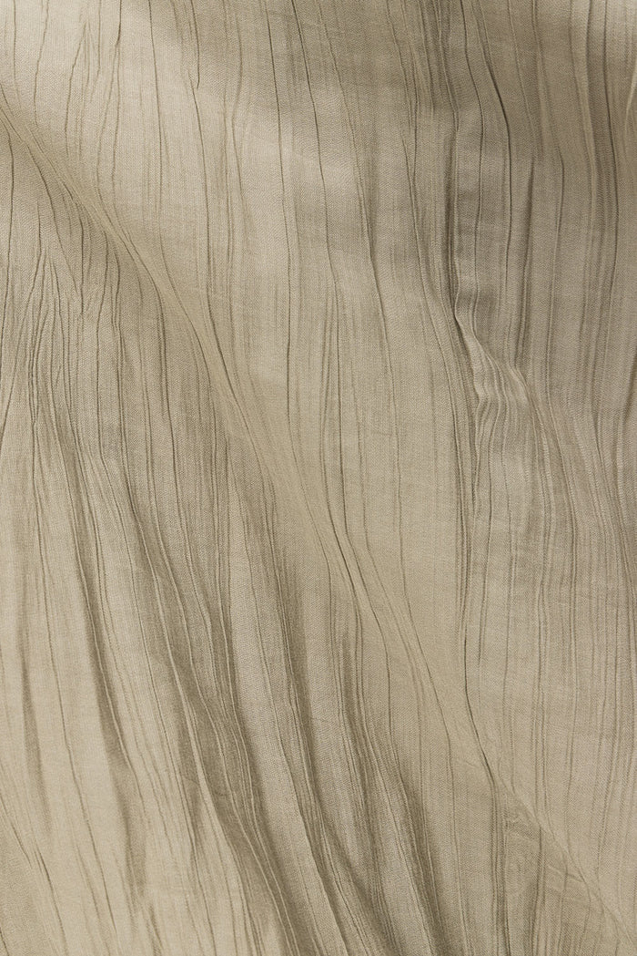 Khaki Taupe Green Ruched Maxi Daysia Dress