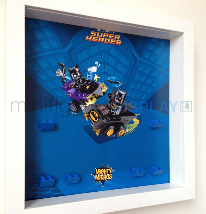 Lego Mighty Micros frame display (DC Super Heroes) - Lego Minifigures Display