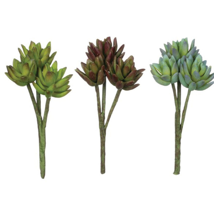 Complement a centerpiece, beautify a bridal bouquet, or complete a container garden with this versatile agave stem. The levels of green offer a full, robust presence and combined with the traits of the typical succulent, these stems are a stunning way to take a design from hearty to simply heart-warming. Dimensions:
5"L x3.25"W x8"