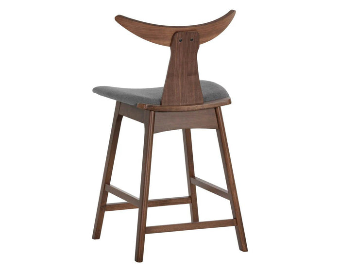 Jaxton Counter Stool - Walnut - Windsorchrome