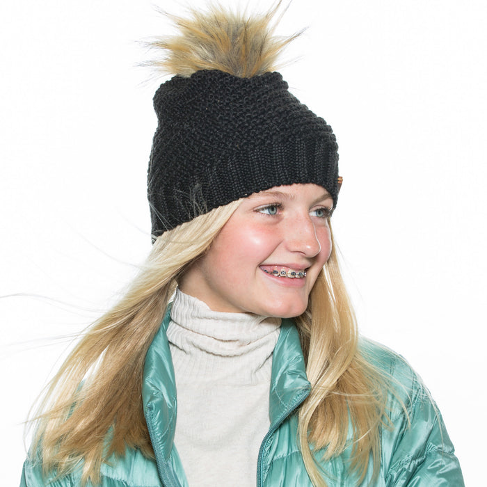 Kids' Lexington Beanie in Black - Sweet Turns