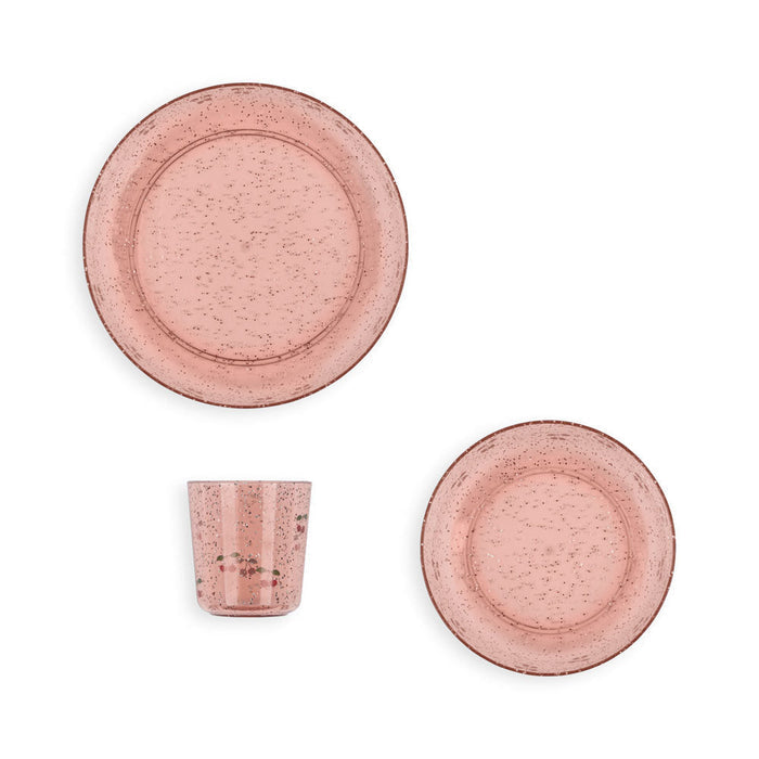 Konges Slojd - Sparkly Dinner Set - Cherry - Mabel & Fox