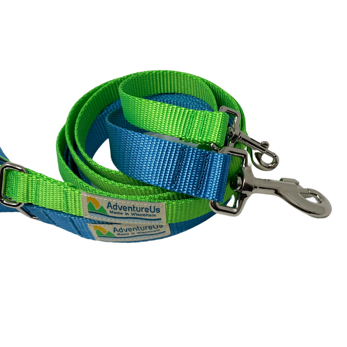 Lime Green - Soft Handle Deluxe Pet Leash - 5ft Length - USA Made