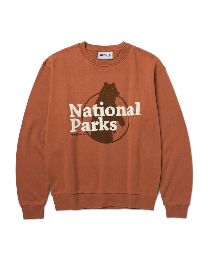 Shop Our National Parks Puff Print Crew Inspired by National Parks | rust