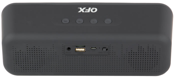 QFX BT-153 Speaker Portable Bluetooth - USB, FM - LED Light