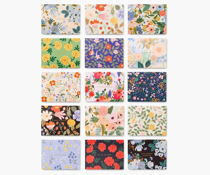 Rifle Paper Co. Essentials Card Box - Mixed Florals.