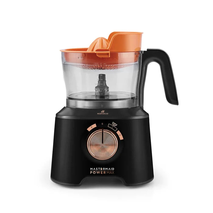 Robot Culinaire Karaca Mastermaid Power Max 11 en 1, Noir Mat Cuivre, 2500 W