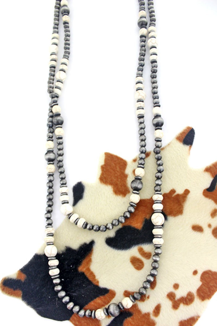 Silver Creek White and Silver Pearl Necklace