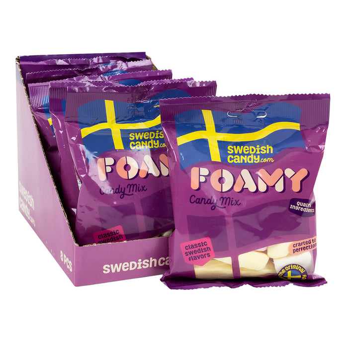 SwedishCandy.com Foamy Candy Mix Peg Bag - 8 Count