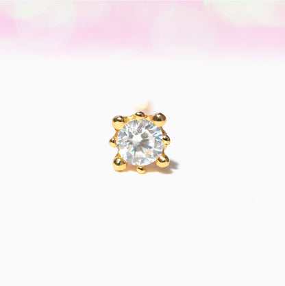 10k Solid Gold Truly Divine Stud