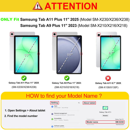 [2 Pack] Galaxy Tab A11 Plus (2025) & Tab A9 Plus 11" (2023) Screen Protector | Fintie