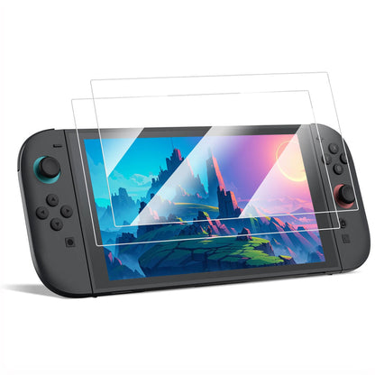 [2 Pack] Tempered Glass Screen Protector for Nintendo Switch 2 (2025),  Anti-Scratch & HD Clear | Fintie
