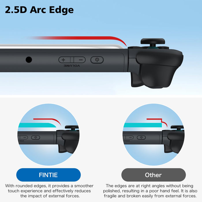 [2 Pack] Tempered Glass Screen Protector for Nintendo Switch 2 (2025),  Anti-Scratch & HD Clear | Fintie