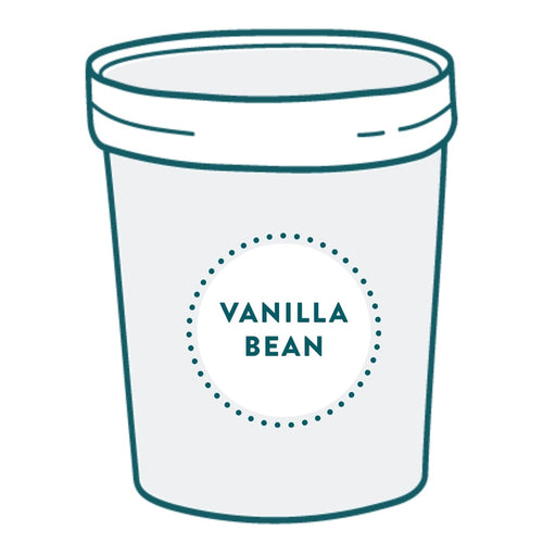 2.75 gallon of vanilla bean ice cream available for pickup