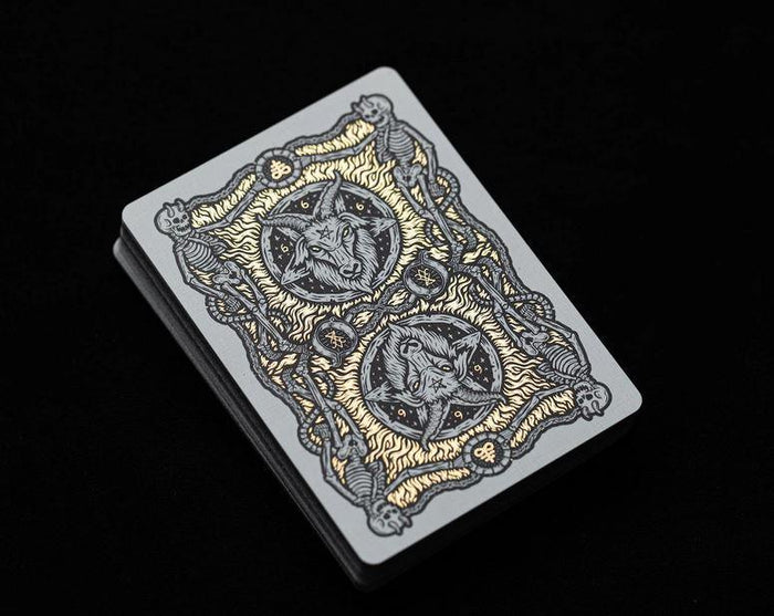 666 Dark Reserves Gold Foil Playing Cards Playing Cards by Riffle Shuffle Playing Card Company