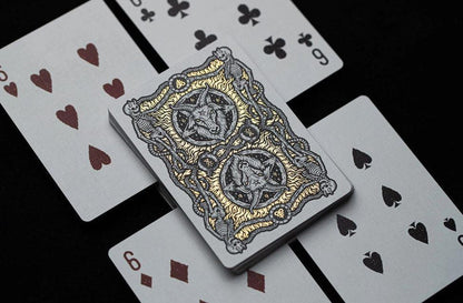 666 Dark Reserves Gold Foil Playing Cards Playing Cards by Riffle Shuffle Playing Card Company