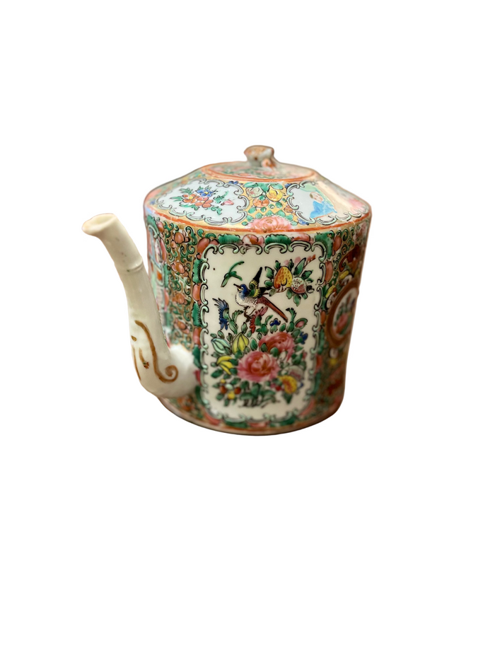 Rose Medallion Tea Pot.