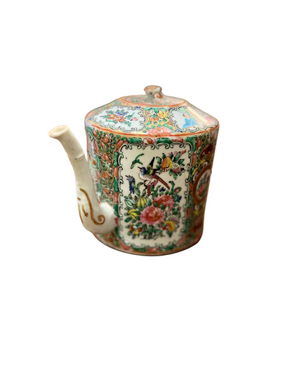 Rose Medallion Tea Pot.