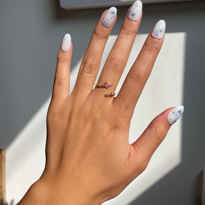 Dance of the Butterfly Adjustable Ring