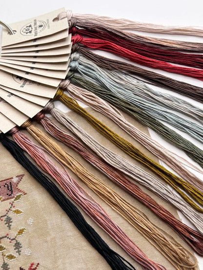 "A Merry Gentleman" (Plum Street Samplers)- White Rose Threads Conversion Thread Pack