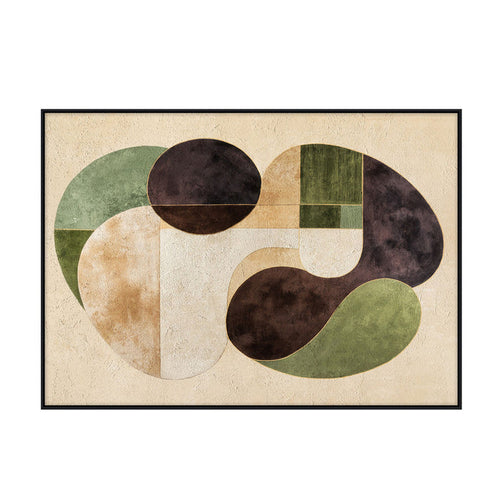 Abstracted Harmony Framed Textured Print 140x100cm