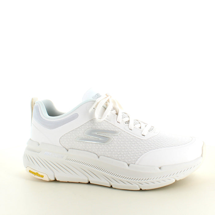 Andningsbar vit MaxCushioning-sko från Skechers