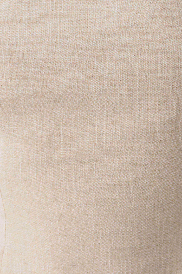 Annie Strapless Tie Back Linen Top - Natural