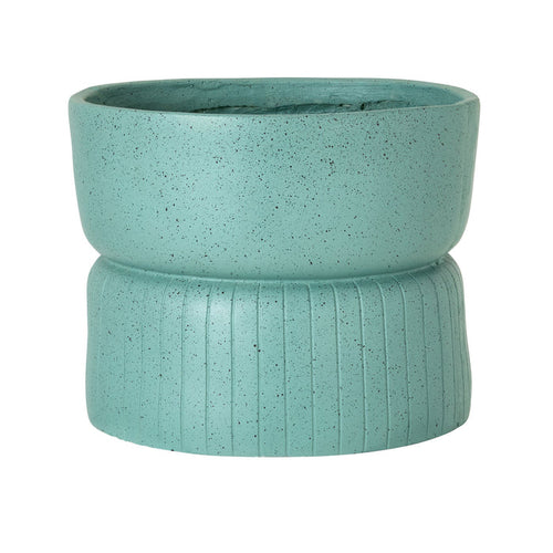 Arc Ribbed Planter Sage 29cm
