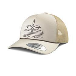 Ariat Men's Embroidered Toe Bug Stitch Rope Hat in Tan