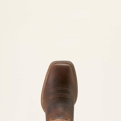 Ariat Men's Sport Rustler Wide Square Toe Cowboy Boot in Toffee