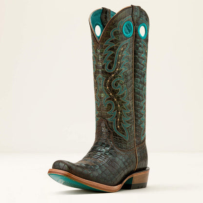 Ariat Women's Futurity Boon Western Boot in Croc Print Shine