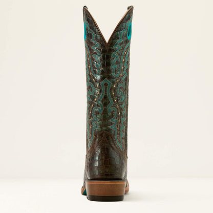 Ariat Women's Futurity Boon Western Boot in Croc Print Shine