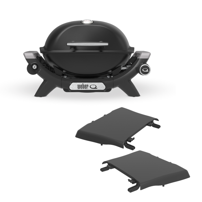 Baby Q Premium Bundle (Q1200N) LPG with Side Tables - Midnight Black