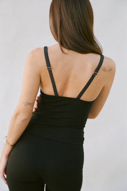 BALCONETTE CAMI IN ONYX