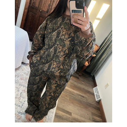 BAYOU Dark Woodland Camo Crew Neck