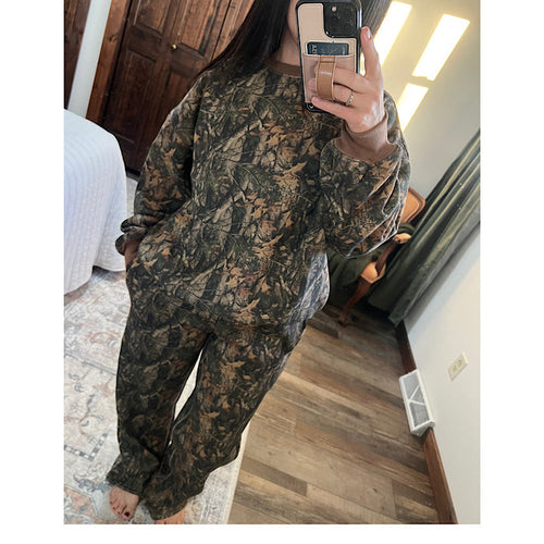 BAYOU Dark Woodland Camo Crew Neck