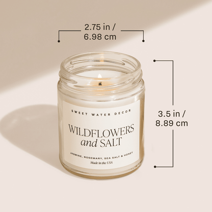Be Still and Know Soy Candle - Clear Jar - 9 oz - Sweet Water Decor - Candles