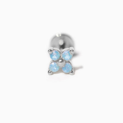 Blue Blossom Flat Back Earring