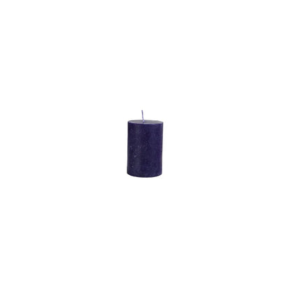 Bougie Karaca bleu marine, 6,5x10 cm, cylindre