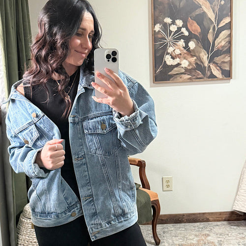 Boxy Cut Denim Jacket