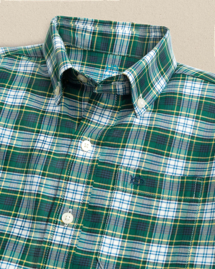 Boys Gordon Tartan Skipjack Sport Shirt - Salt Meadow