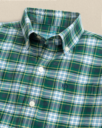 Boys Gordon Tartan Skipjack Sport Shirt - Salt Meadow