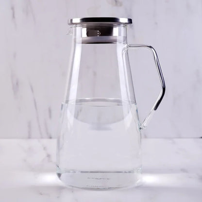 Carafe à eau Karaca en verre borosilicate et acier inoxydable, 1 700 ml