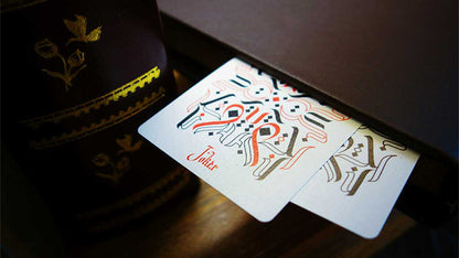 Cardistry Calligraphy Gold Foiled Edition Playing Cards by Bomb Magic